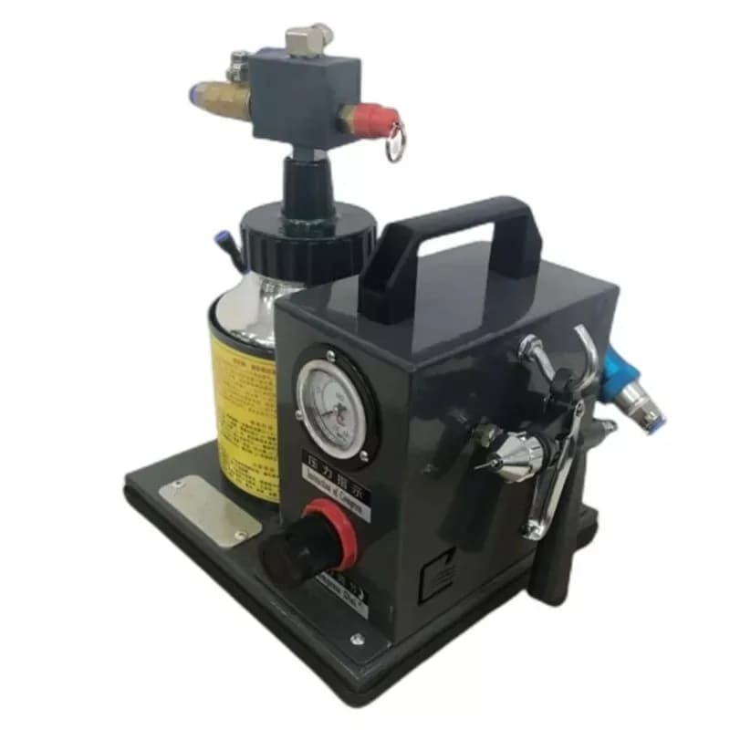 Macchina per spazzole per colla manuale Dispenser di colla pneumatico Bianco e giallo Calore per attivatore di colla per scarpe in gomma universale di fabbrica