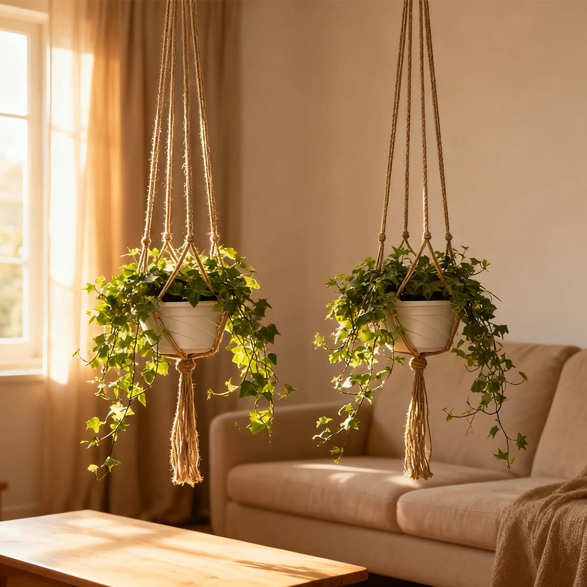 Suspended Plant Vase Decorative Baskets Planter Plants Basket Flower Pot Planter Indoor Decorations for the house Balcony Vases