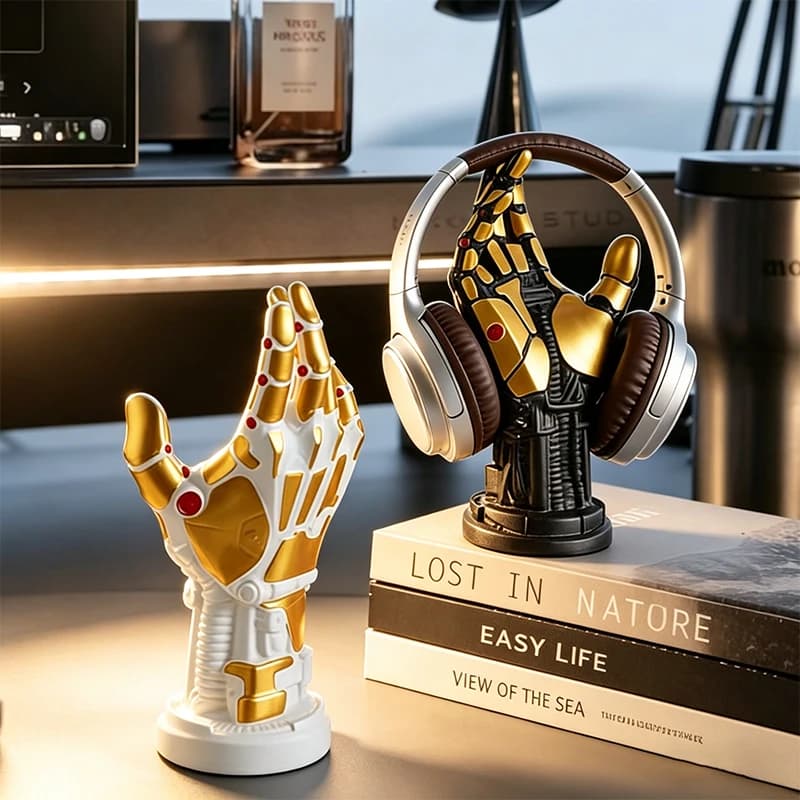 Supporto per Controller Infinity Gauntlet in Resina, Stand Universale per Gamepad e Cuffie, Decorazione da Scrivania per PS5, Xbox, Switch