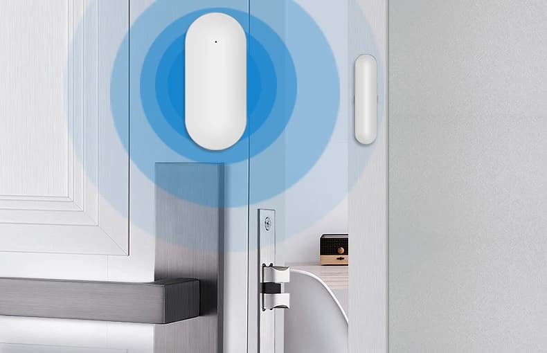 Contatto magnetico per porta 433 Mhz per rilevatore di sensori di allarme per porte/finestre del sistema di allarme antifurto
