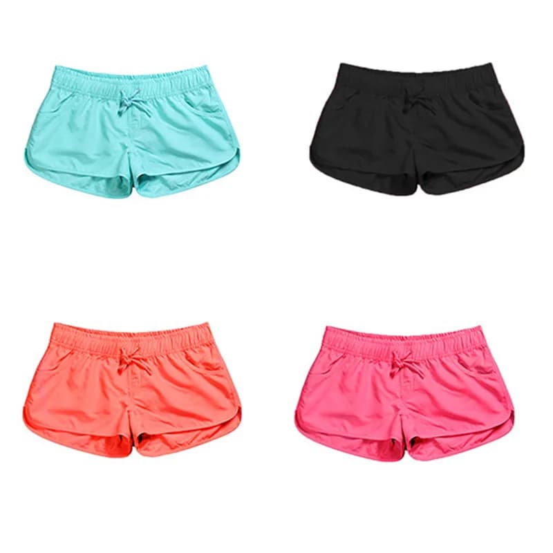 New 2024 Summer Casual Shorts Women Fit Solid Available Shorts Loose Elastic Waist Breathable Women Fashion Shorts