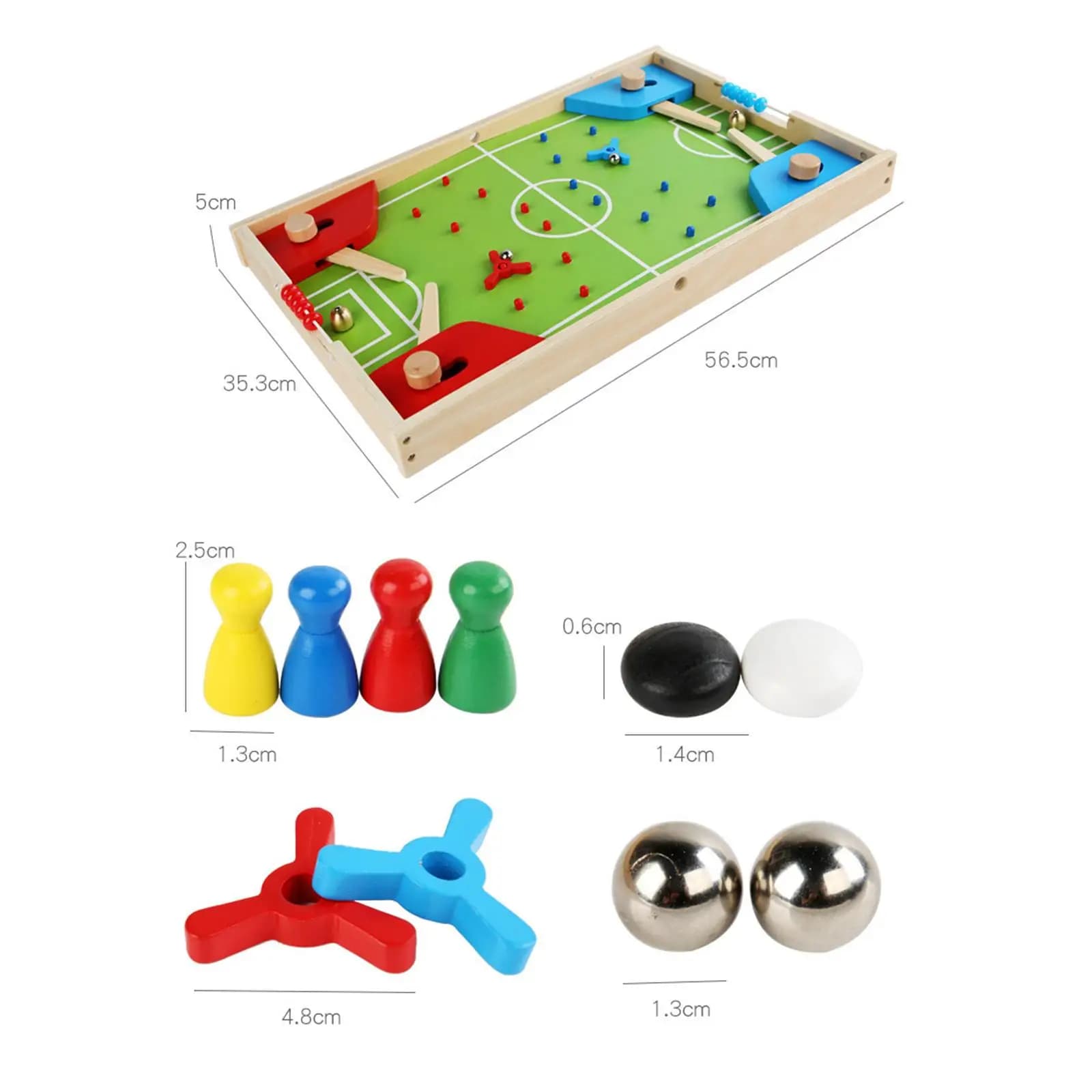 Wooden 3 in 1 Desktop Board Game Set for Kids Adults Fast Puck Flying Chess Gobang Family Party Toy