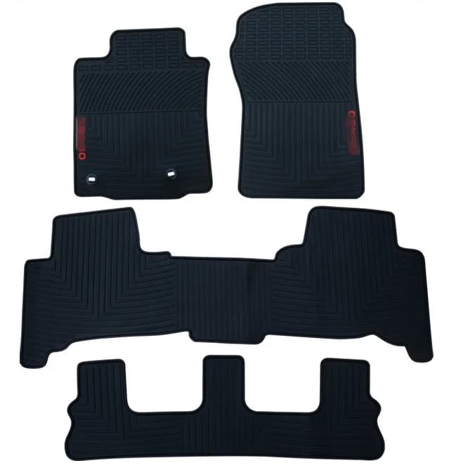 Custom Car Rubber Mats Non-slip Carpets 7 Seats for Toyota Prado 2016 2017 2018 2019