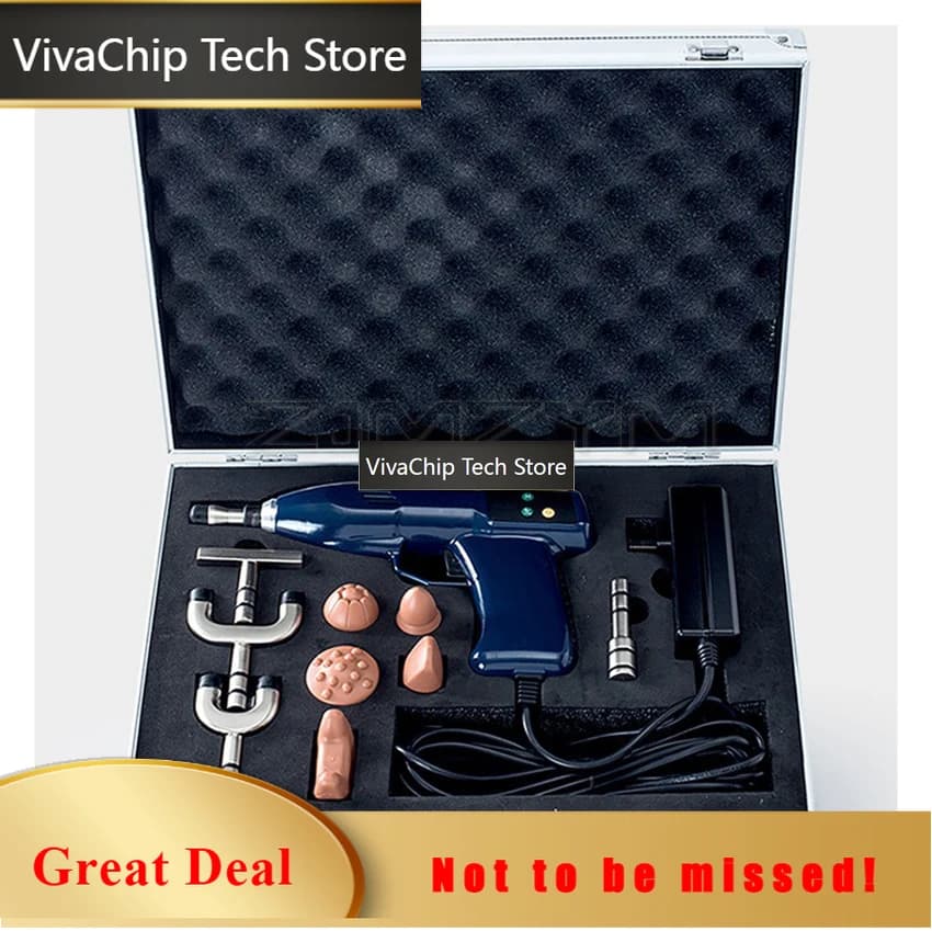 VivaCT1100N Electric Correction Gun Activator Massager Chiropractic Activator Gun Chiropractic Adjusting Tool Intensity Adjustab