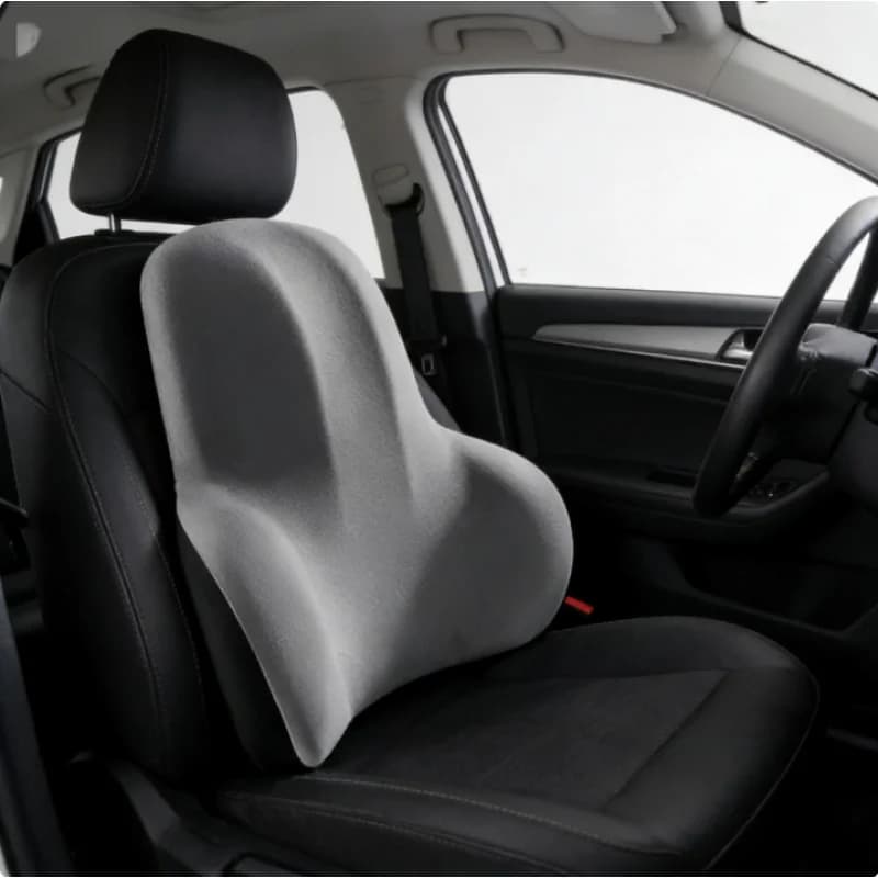 Cuscino per il collo in memory foam e cuscino di supporto lombare traspirante per sedile auto, accessori interni da viaggio