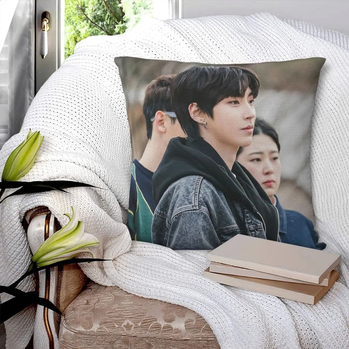 Hwang In Yeop Hot Kpop Square Pillowcase Cushion Cover Pillow Case Throw Pillow Cover for Home Sofa Living Room