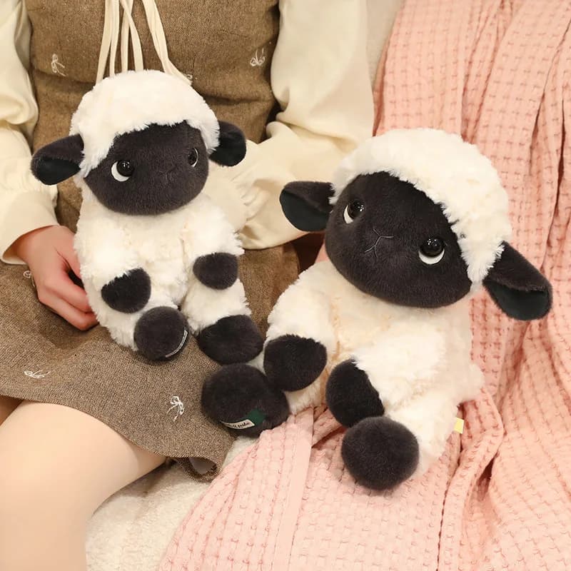 Peluche di Pecora Adorabile 15/25/35cm, Morbido Cuscino Imbottito, Giocattolo Kawaii per Regali di Compleanno e San Valentino