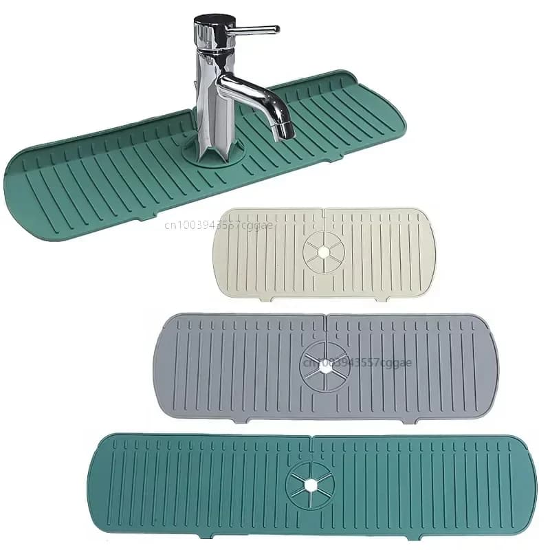 Rubinetto della cucina Splash Pad Silicone lavello rubinetto Splash Guard Mat spugna scolapiatti protezione da appoggio per utensili da cucina da bagno