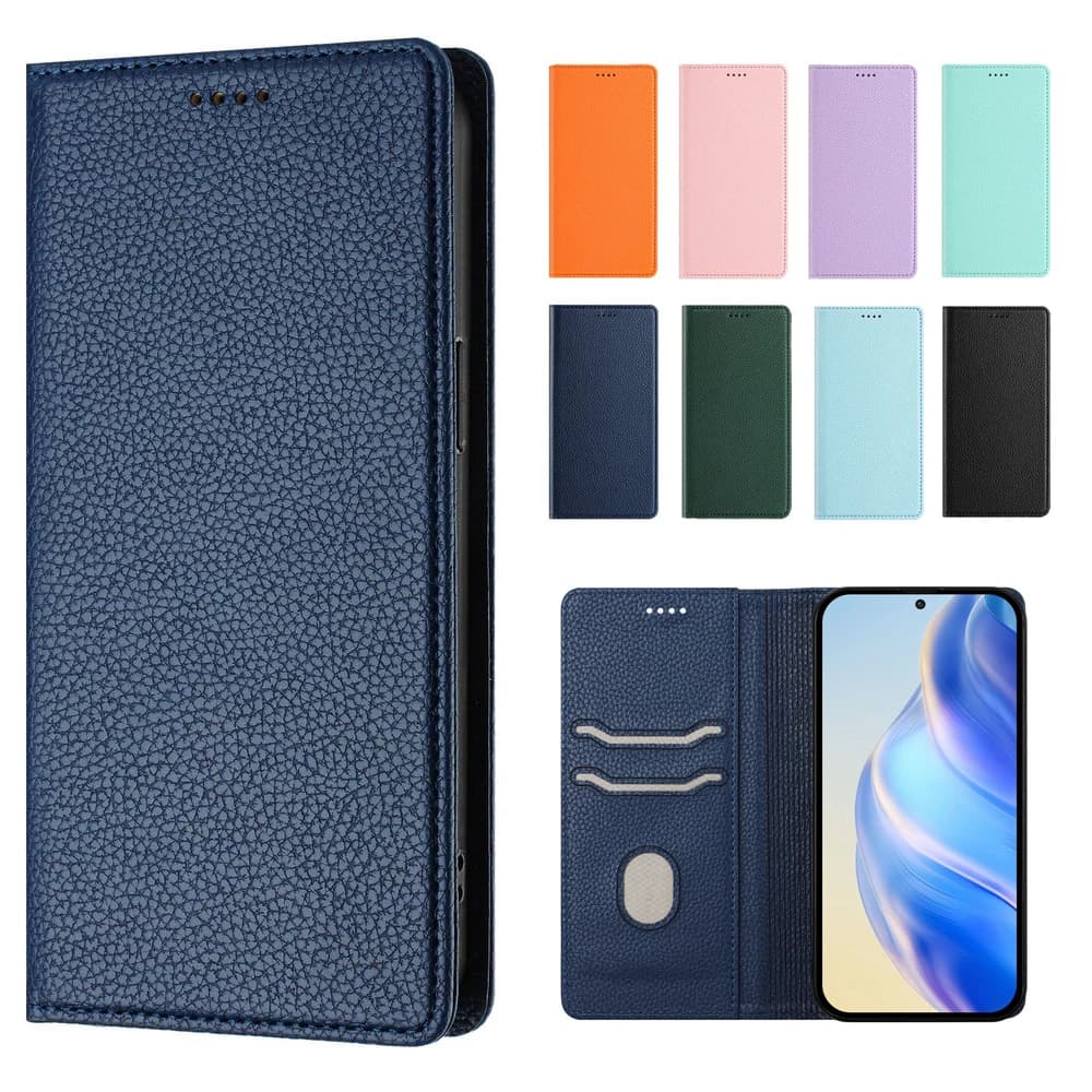 Portafoglio con slot per schede Cavalletto Custodia in pelle con vibrazione magnetica per XiaoMi Poco X7 Pro X6 X5 X4 X3 NFC GT 4G 5G
