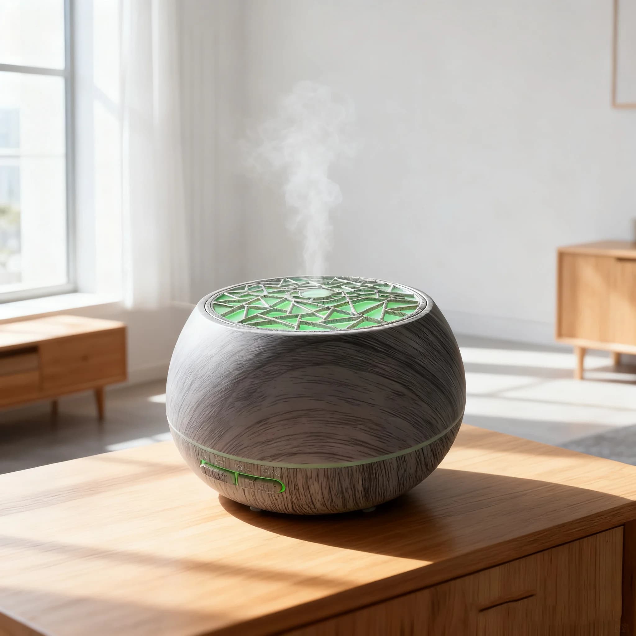 550ml ​ ​ Umidificatore a ultrasuoni con luci LED a 7 colori, diffusore di oli essenziali per aromaterapia, serbatoio d'acqua di grandi dimensioni ​ ​