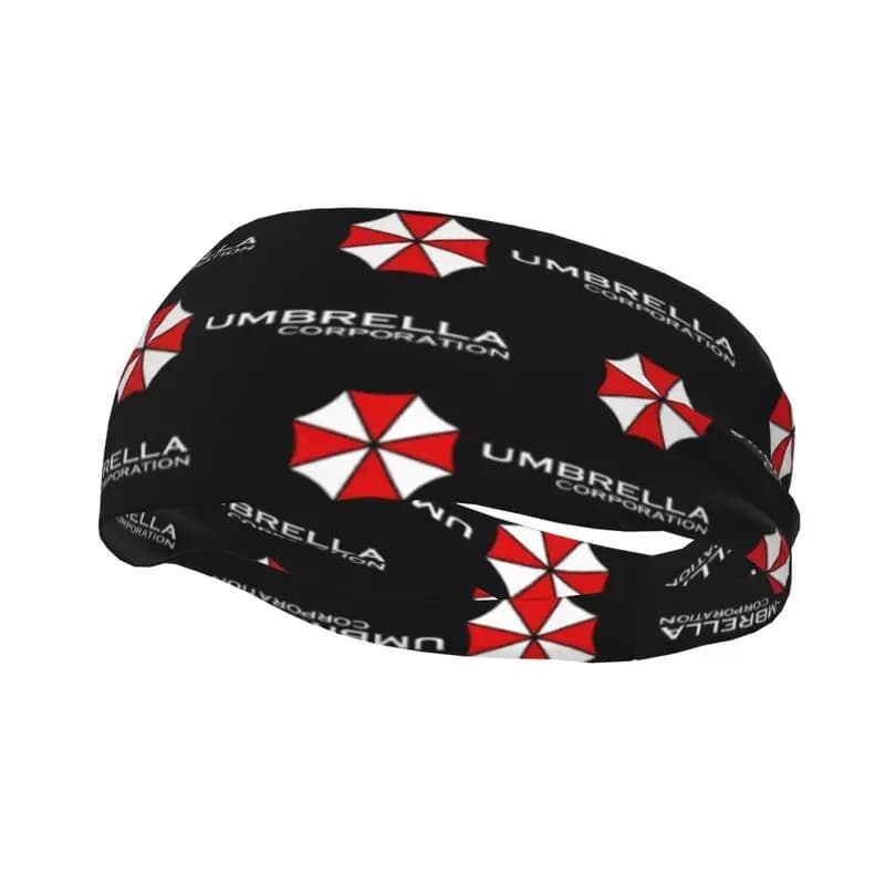 Fascia per capelli sportiva Umbrella Corporation, unisex, anti-sudore, antiscivolo, per corsa, yoga, allenamento, fitness, palestra