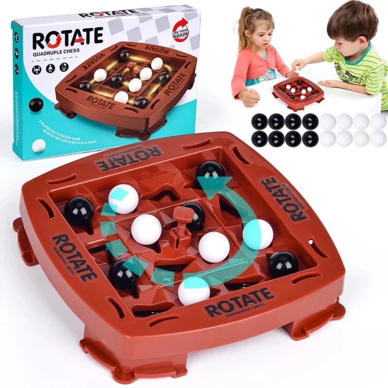 i1: Logic Chess Track Educational Toys, Chess Games, Four In A Row, Fun Table Top 2 Players Puzzle Board Set