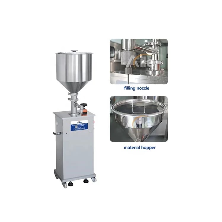 Manual Filling Machine for Oil, Butter, Liquid Cream, Lotion, Lip Gloss, Mascara, Pasta, Filler