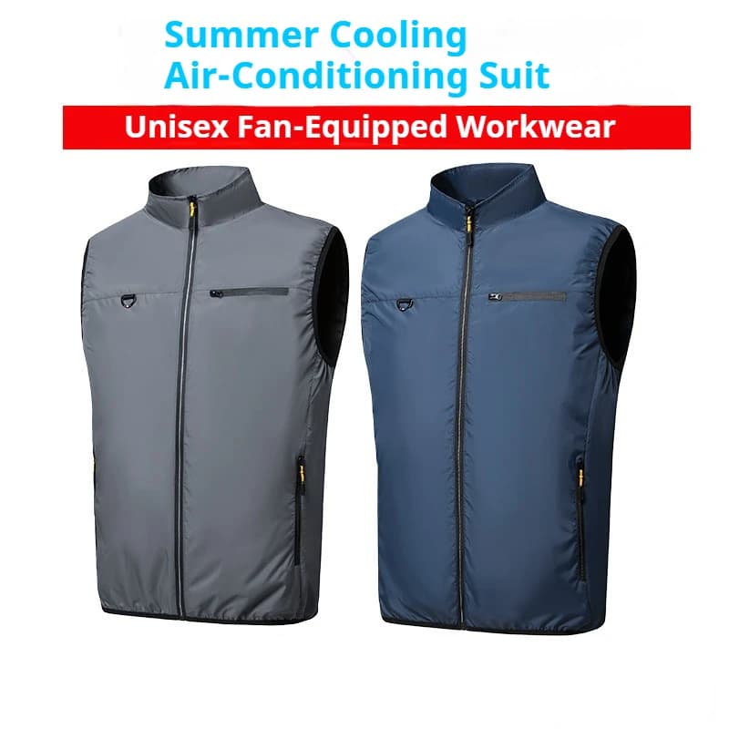 Gilet rinfrescante da uomo 2026 estivo nuovo con ventola, protezione solare, traspirante, anti-sudore, per lavori all'aperto ad alta temperatura