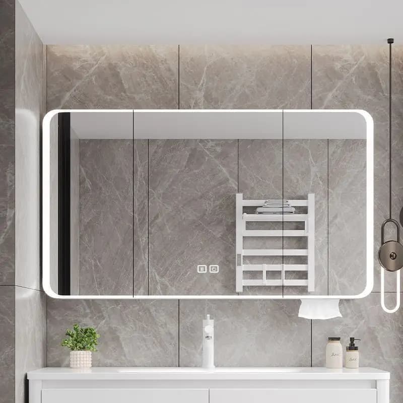 Smart storage mirror cabinet beauty rack storage bathroom wall-mounted bathroom mirror
