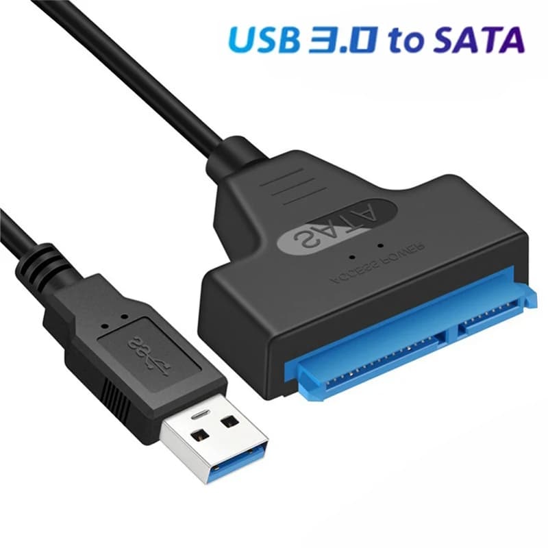 Cavo SATA a USB 3.0 fino a 6 Gbps, adattatore per HDD/SSD esterno da 2,5 pollici, adattatore SATA 3 a 22 pin, cavo USB a SATA III