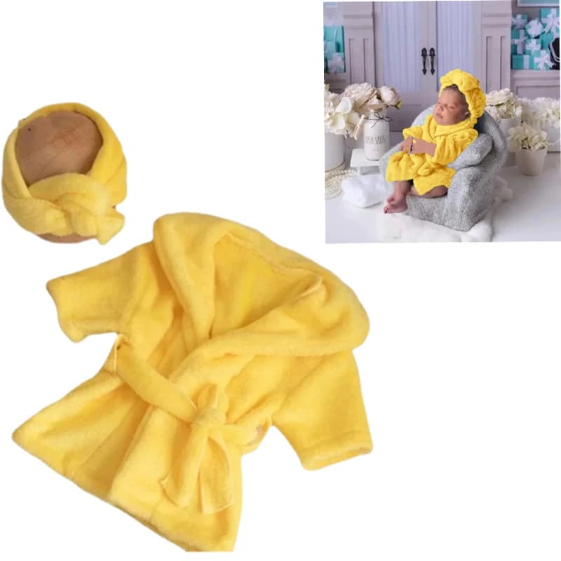 Set accappatoio per neonato fotografico, asciugamano da bagno con cappuccio multicolore per servizio fotografico infantile, accessori per costumi