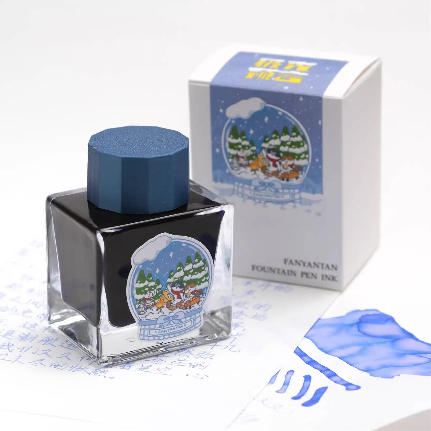 FANYANTAN Winter Limited Edition Prophecy Of The Aurora Fountain Pen Ink 50ml Non-Carbon Cat Color Ink
