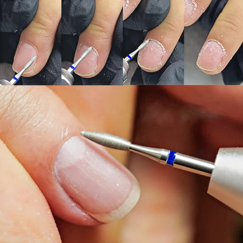 Testa di molatura angolare in pelle russa, punte per trapano per unghie, strumenti per manicure professionali