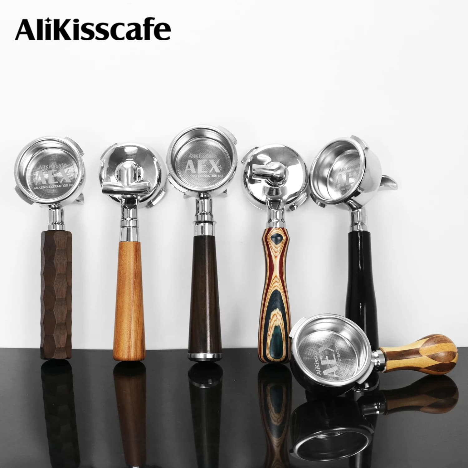 AliKisscafe Portafiltro da 58MM per Macchina da Caffè Espresso Gaggia Classic Pro a Doppio Beccuccio, Accessori e Strumenti per Barista