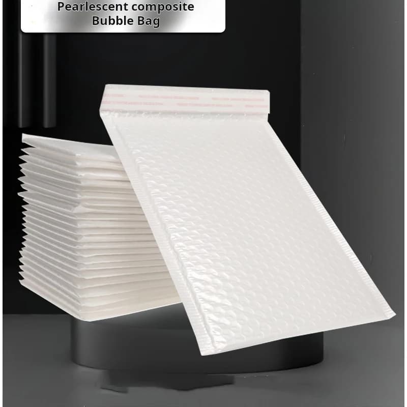 10pcs 15x25 Inch White Poly Bubble Mailers, Self-Seal Padded Envelopes for Shipping, Mailing, Packing