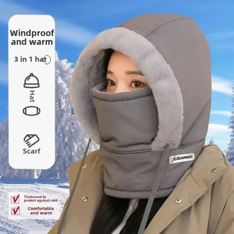 Passamontagna Visiera da sci antivento per la stagione fredda Maschera termica traspirante invernale Scaldacollo Sciarpa Cappuccio per casco Scaldacollo da ciclismo