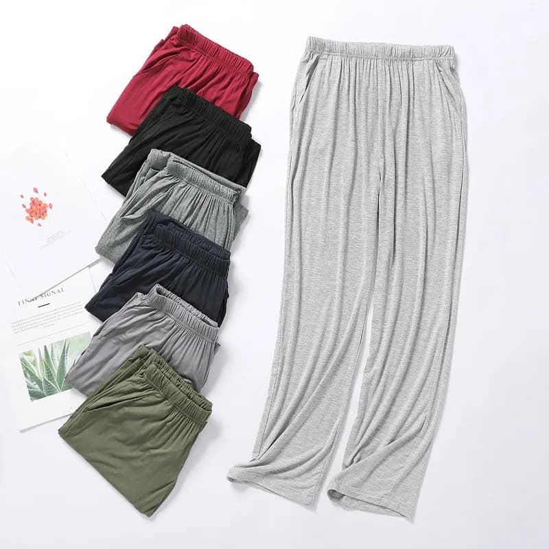 Men's Modal Pants, Springs and Summers, Plus Sizes, Casual, with Refreshing Effect, for Rest