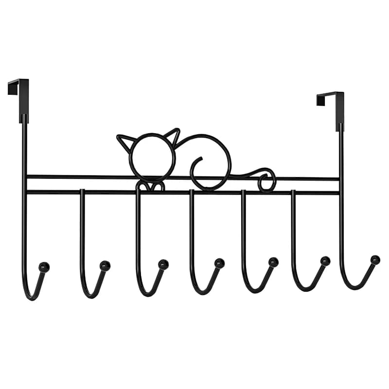 AT84 - Gancio da appendere sopra la porta, appendiabiti da bagno, porta cappelli, borse, asciugamani, appendioggetti per casa e cucina