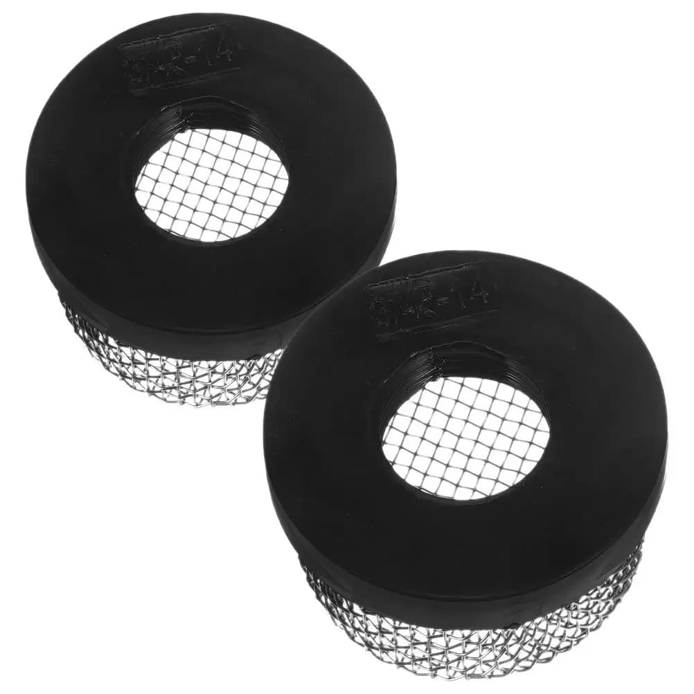 2 Pezzi Valvola di Scarico con Filtro di Ricambio per Pompe Filtranti Piscina, Facile Installazione, Leggero, Compatto, Coperchio a Rete Metallica per Piscina