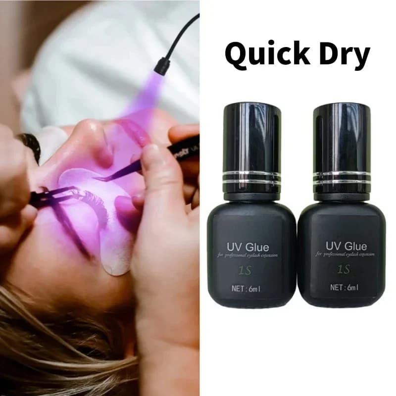 NUOVO Gel di colla per ciglia UV 6ml per ciglia finte Adesivo per estensione ciglia Fotopolimerizzazione Forniture professionali di lunga durata ad asciugatura rapida