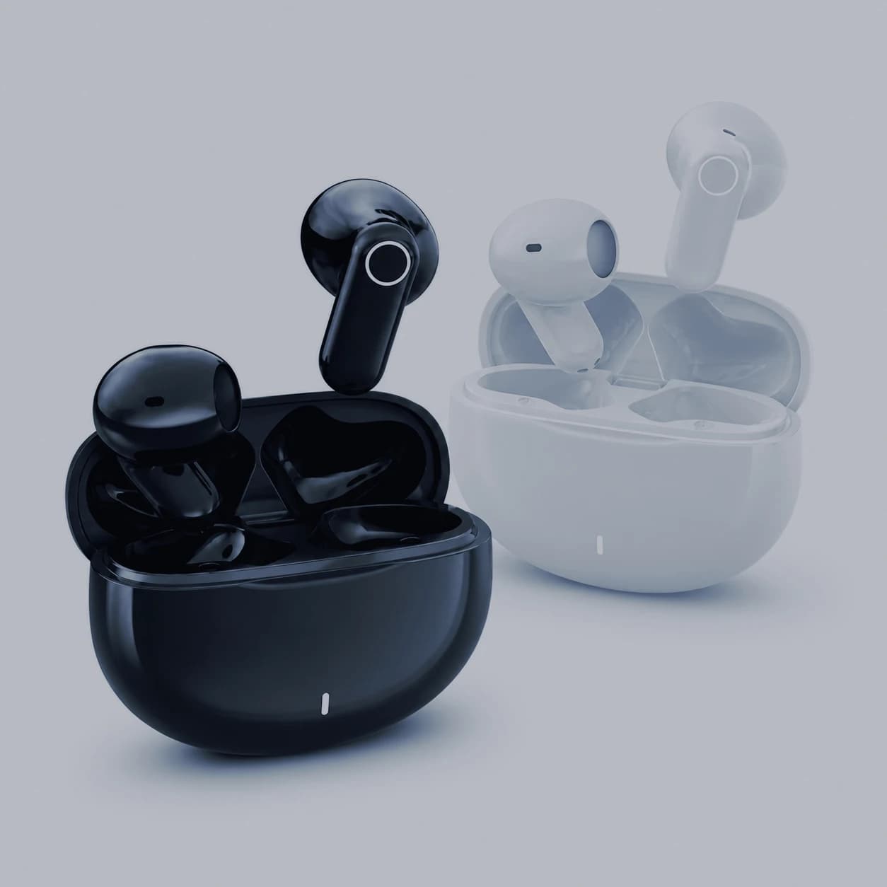 New Bluetooth Wireless In-Ear Headphones Mini Waterproof Sports Earbuds with Microphone Suitable for Smartphones Music Workout