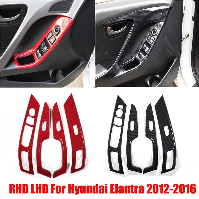 RHD LHD per Hyundai Elantra 2012-2016 bracciolo porta finestra vetro ascensore interruttore pannello copertura vetro controllo Trim accessori interni