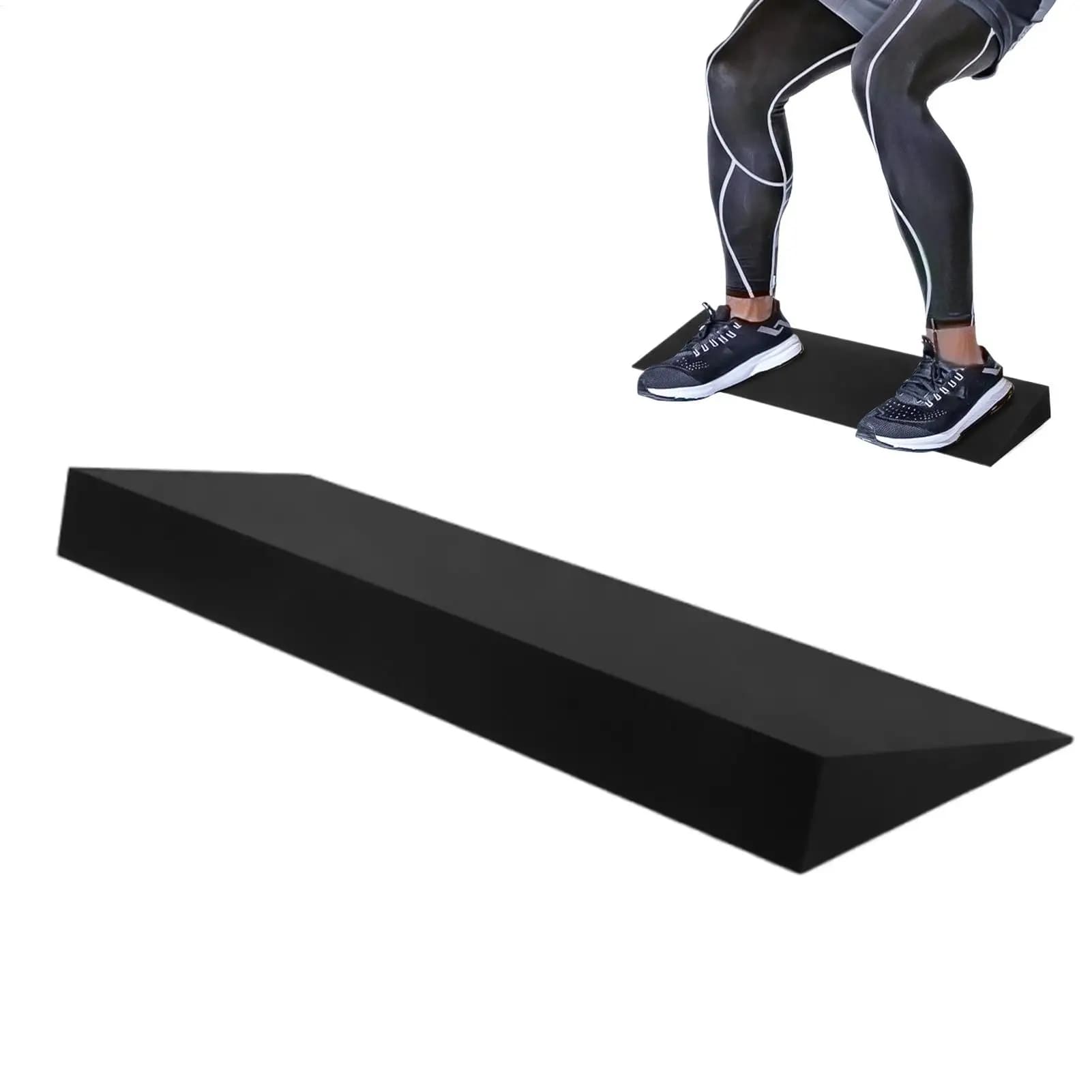 Tavola inclinata con zeppa per squat per allungamento dei polpacci e squat rialzati con tacco Blocco con zeppa per yoga per attrezzature da palestra per la casa fitness Pilates