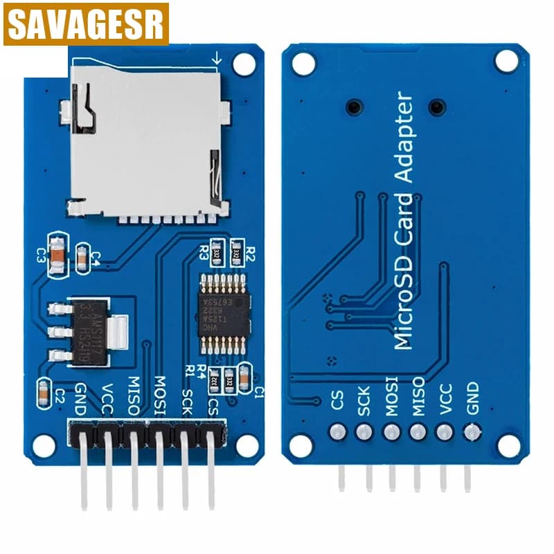 1 pz/5 pz Modulo lettore di schede Micro SD/mini TF con interfacce SPI e chip convertitore di livello per Arduino
