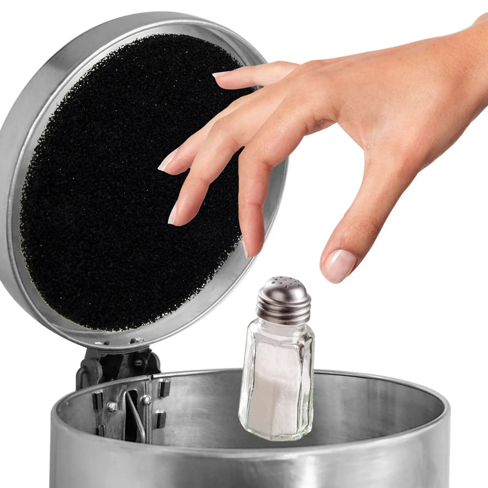 8 Pezzi Filtri per Bidone della Spazzatura in Cotone, Deodorante per Compostiera da Cucina, Ricariche per Filtro Elimina Odori
