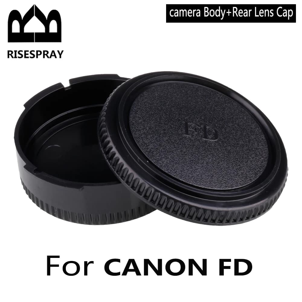 Tappi corpo fotocamera o copriobiettivo posteriore o set di tappi per Canon FD A-1 F-1 AL-1 AV1 F-1 T50 T70 T90 DSLR