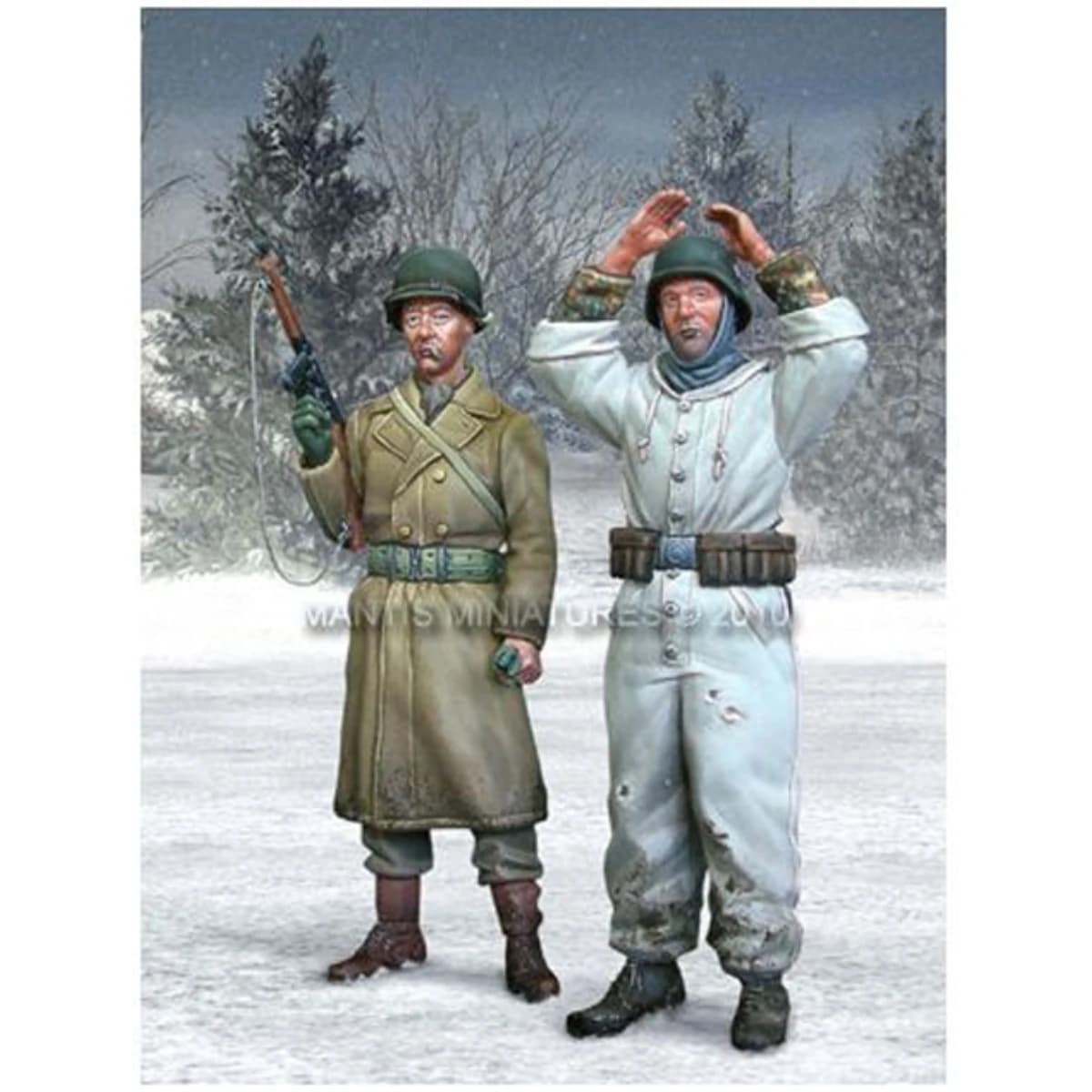 Modello di soldato in resina 1/35 GK - Fanteria dell'esercito americano e prigioniero di guerra tedesco. Kit fai da te non assemblato e non verniciato 934R