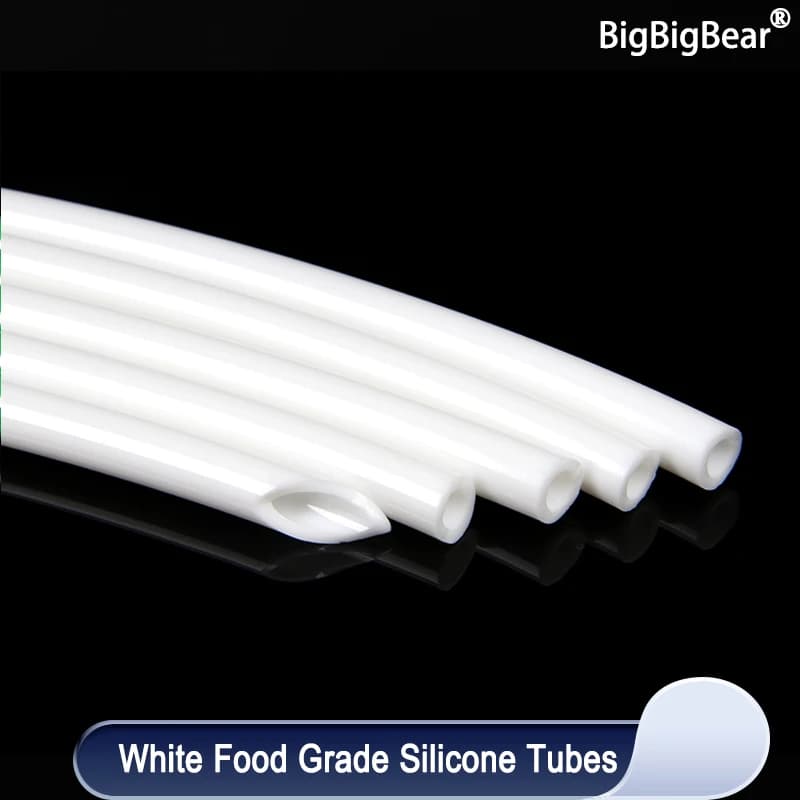 Silicone Tube 1/3/5/10M Food Use Rubber Tube Flexible White Aquarium Air Irrigation Pipes Water Connector Garden Pipes
