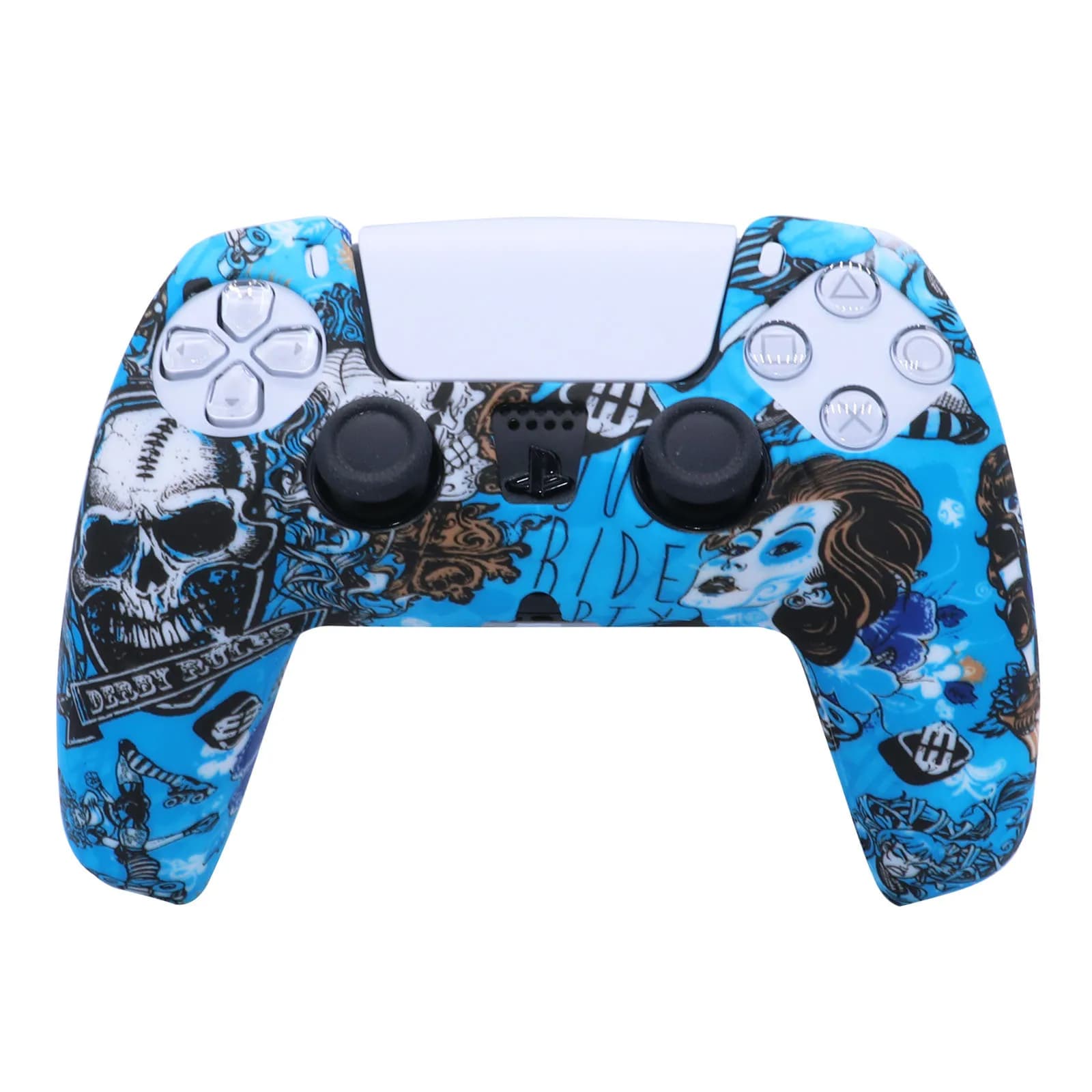 1PCS Custodia protettiva in silicone per accessori controller PS5 Custodia in gomma per PS5 Slim Gamepad Joystick Thumb Grips Caps