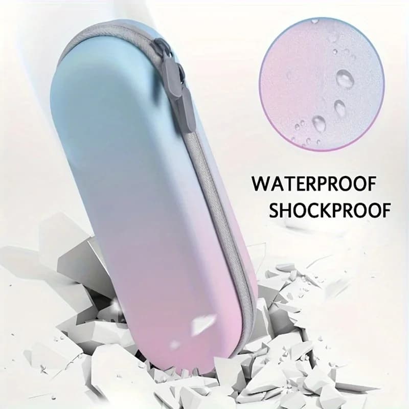 Custodia rigida anti-goccia in EVA! Scatola portaoggetti da viaggio per spazzolino elettrico con catena per appendere, custodia portatile antigraffio per spazzolino