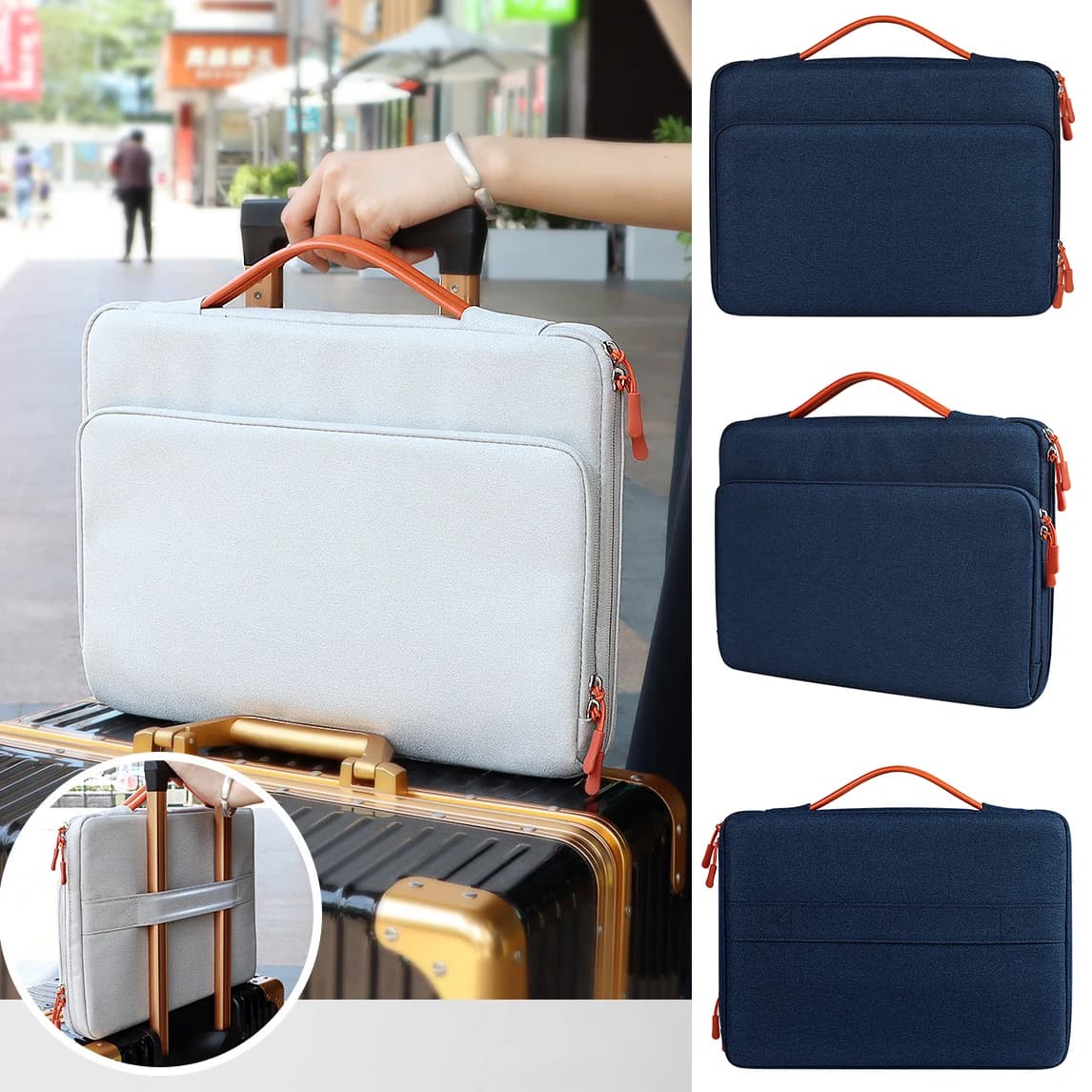 Borsa per laptop 16 15 14 Custodia impermeabile per notebook da 13 pollici per MacBook Lenovo Xiaomi HP Dell Samsung Huawei Valigetta per computer