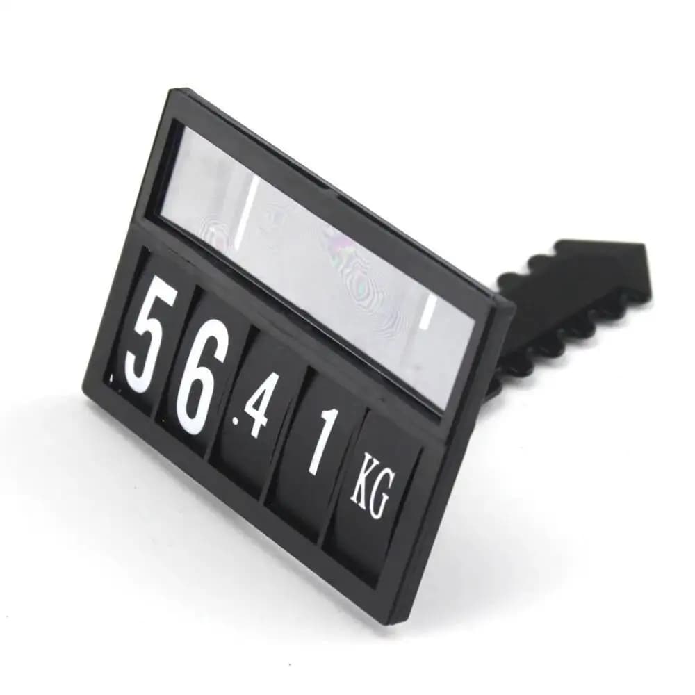 10 pezzi numero flip display vendita manuale cartellino del prezzo digitale negozi cartello del prezzo in plastica