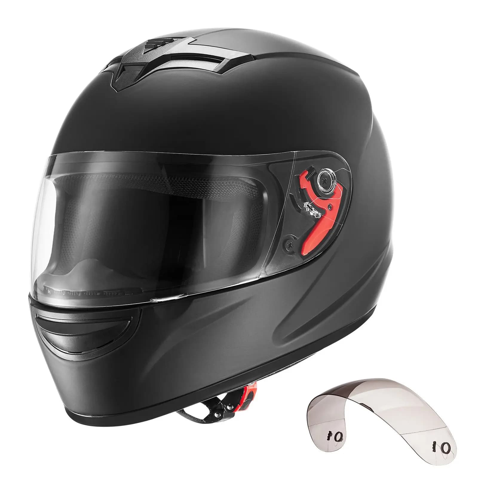 Motorcycle Helmet, Full Face, Adult Motocross Dirt Bike Helmet with Tinted and Clear Dual Visor, Motorbike Racing Street with