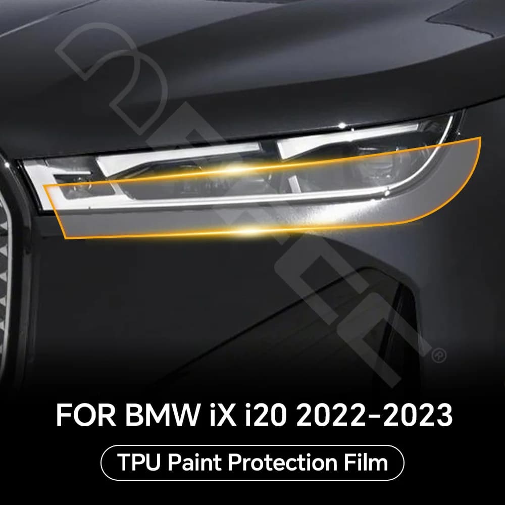 Faro Retrovisore Porta Gonna Laterale TPU Pellicola di Protezione Per BMW iX i20 2022-2023 Pre-Cut PPF Trasparente Reggiseno Anti-graffio Kit Resistente