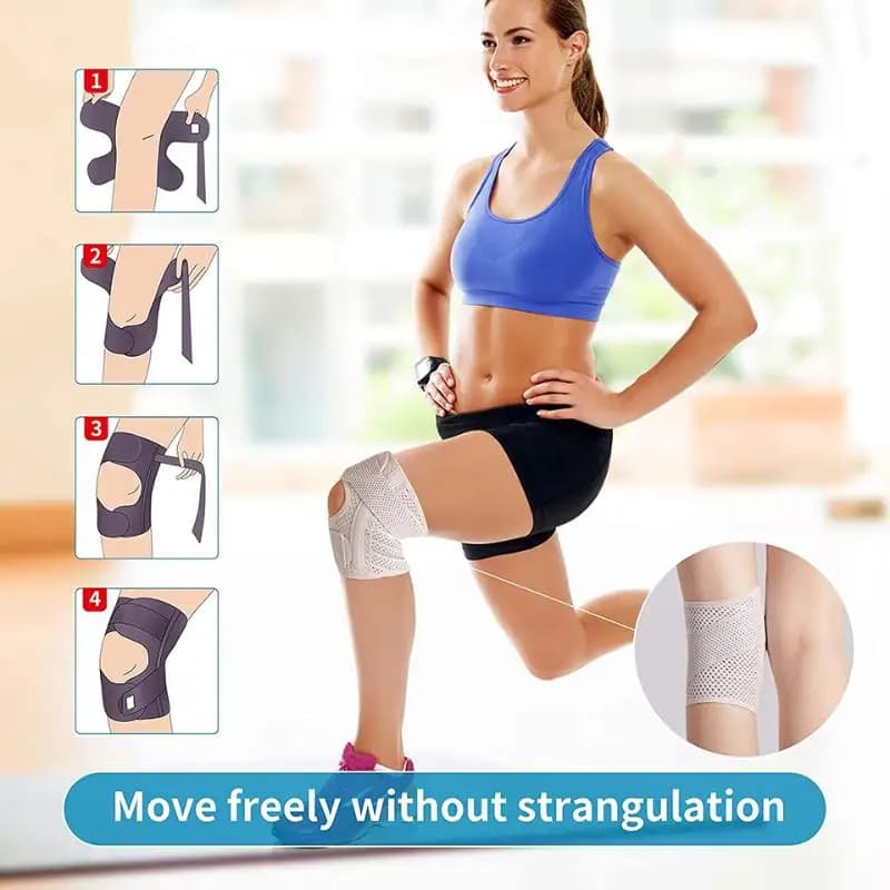 1 Pezzo Supporto per Ginocchio in Nylon S/M/L per Fitness, Corsa, Ciclismo, Gomitiere e Ginocchiere a Compressione per Basket e Pallavolo