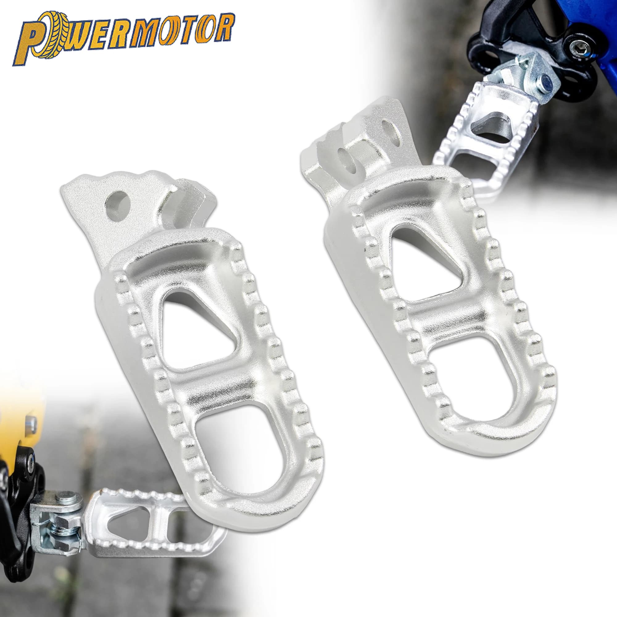 Pedane Sinistra e Destra in Alluminio CNC per Moto Elettriche Surron Sur Ron Light Bee X S, Accessori Staffa Poggiapiedi