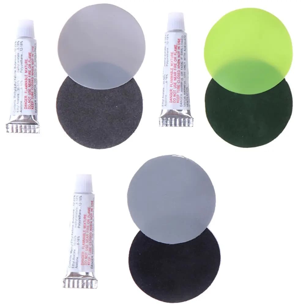 1Set materasso per canoa professionale piscina divano in PVC riparazione Kit di riparazione per barche zattera gonfiabile letto ad aria patch per Kayak colla