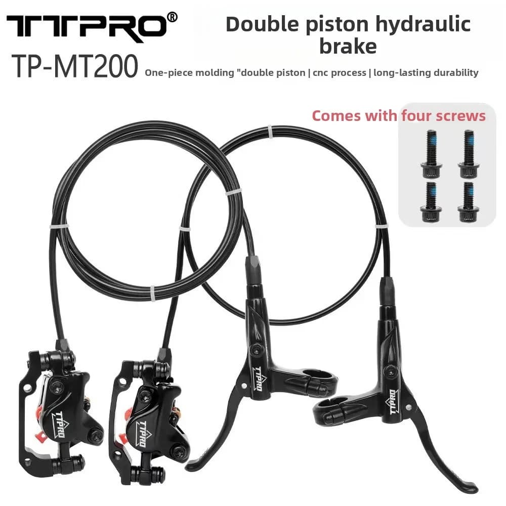 MT200 Hydraulic Disc Brake L/R Front Rear Bike Brake Levers Caliper compatible with Shimano for MTB Road Bicycle