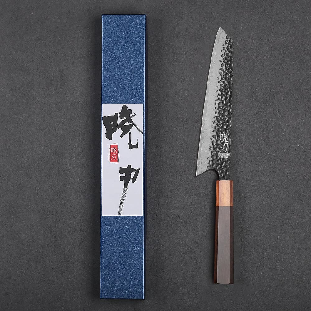 8 "Coltello da cuoco giapponese Kiritsuke Acciaio di Damasco Taglio affilato Carne Affettatrice di verdure Mannaia Coltelli da cucina professionali fatti a mano