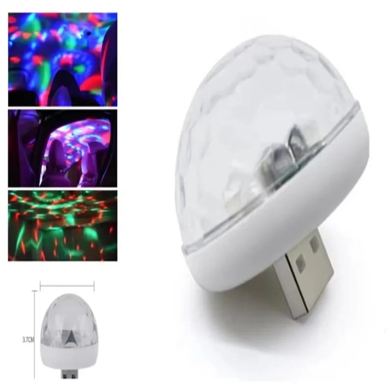 1/2/4/6pcs Mini USB Disco Ball Light Rgb LED Party Decoration For Home Dance Floor Small Private Party Stage